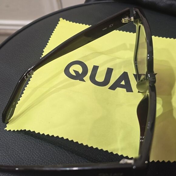 Quay Australia Icy 52MM Oversized Square Sunglasses -Espresso/Brown main image 7